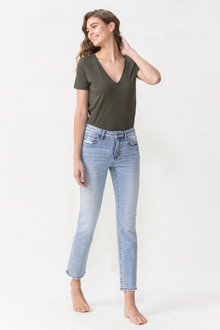 Lovervet Andrea Midrise Crop Straight Jeans