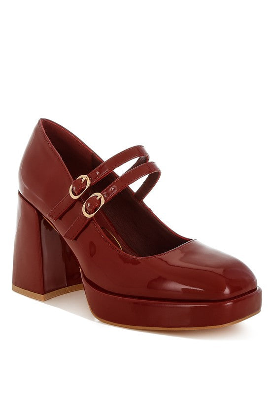 London Rag Sonata Double Strap Mary Jane Pumps