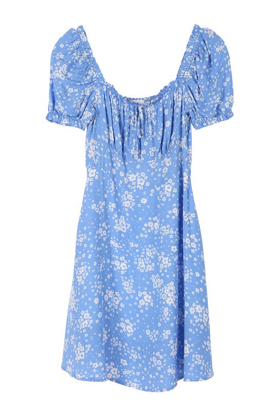 Lilou Puff Sleeve Floral Dress