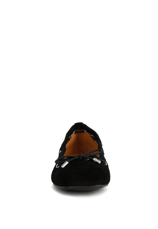 Rag & Co. Sparrow Micro Suede Bow Ballerinas