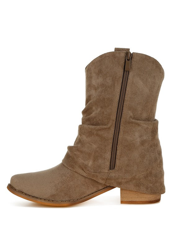 London Rag Bronco Slouchy Calf Boots