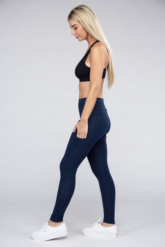 Ambiance Active Leggings Featuring Concealed Pockets