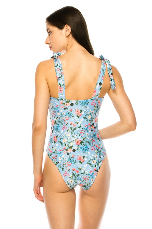 Mermaid Swimwear ONE PIECE Floral Print BATHING SUIT