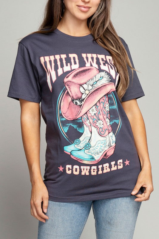 Lotus Wild West Cowgirls Graphic Top