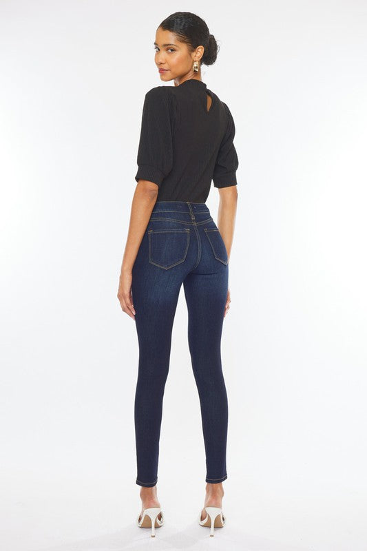 Kan Can Mid Rise Basic Super Skinny Jeans