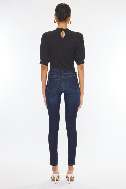 Kan Can Mid Rise Basic Super Skinny Jeans