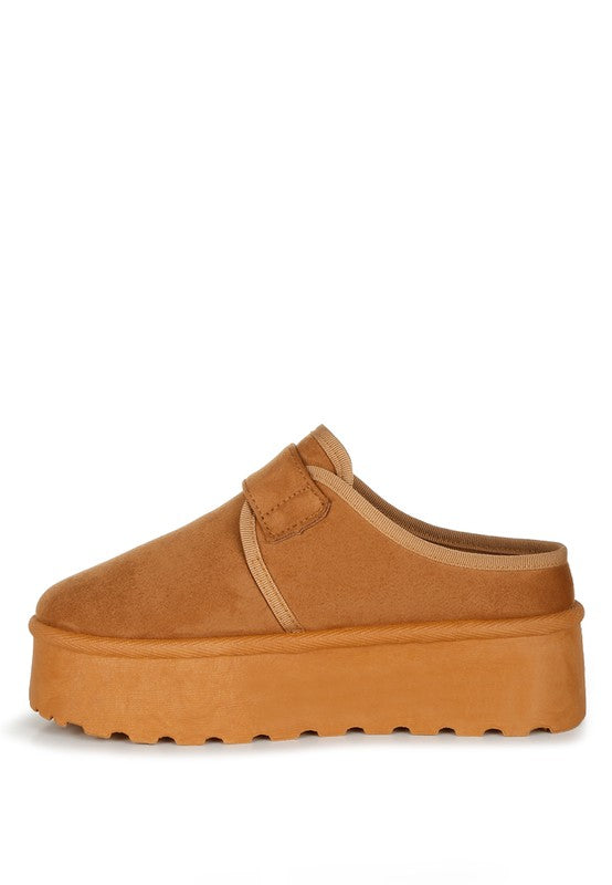 London Rag Ryeson Buckle Strap Platform Classic Slip-On