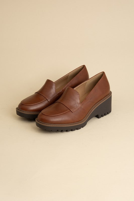 Chunk Heel Smart Loafers