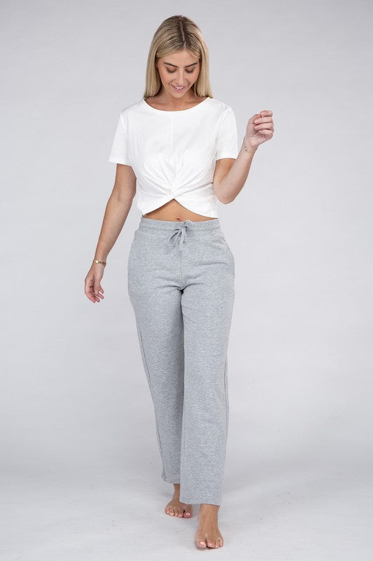 Ambiance Lounge Wide Pants with Drawstrings