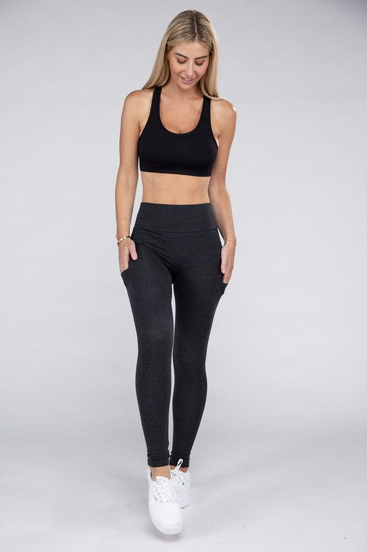 Ambiance Active Leggings Featuring Concealed Pockets