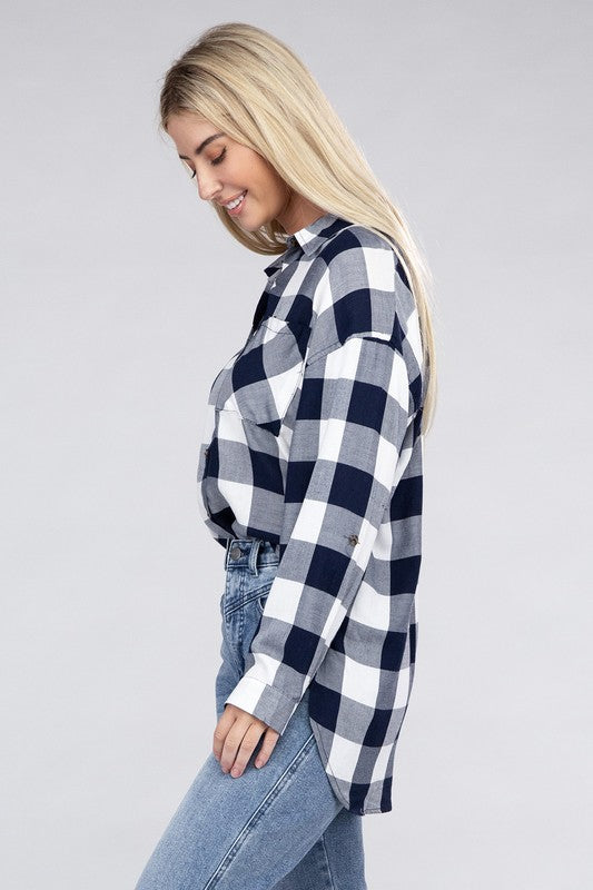 Ambiance Classic Plaid Flannel Shirt