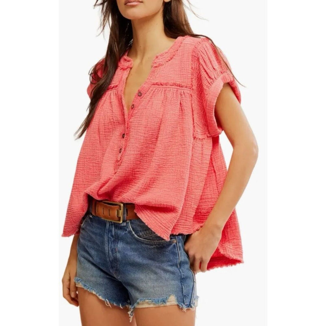 FREE PEOPLE HORIZON DOUBLE CLOTH TOP NWT IN STORES $98