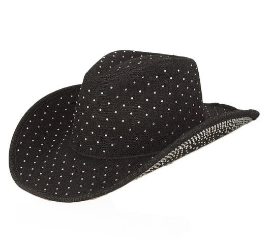 Studded Rhinestone Cowboy Hat