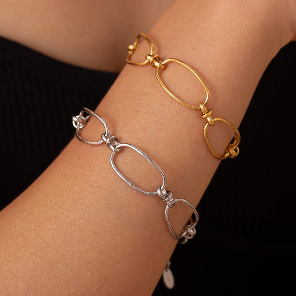 Titanium Steel Chain Bracelet - Boho Soho