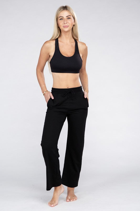 Ambiance Lounge Wide Pants with Drawstrings