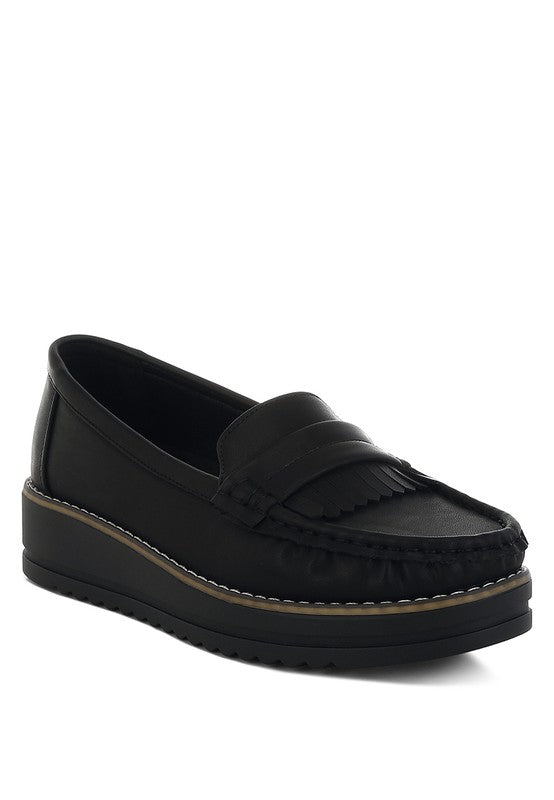 London Rag Croyda Fringed Nubuck Loafers