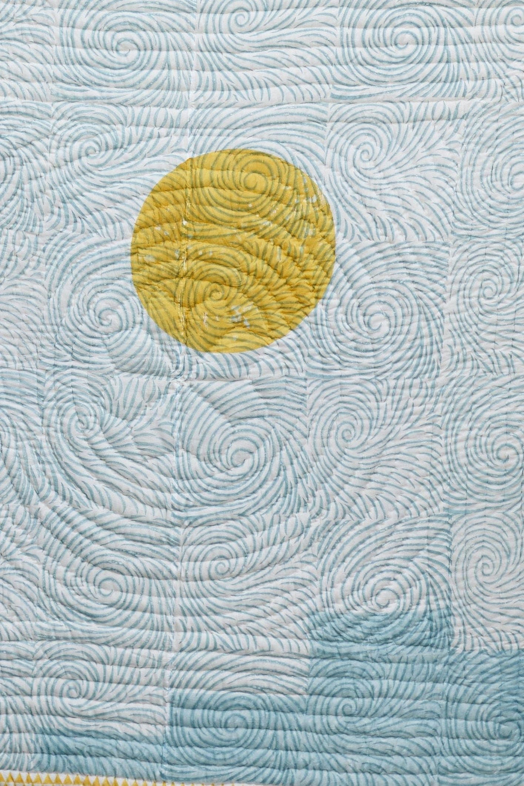 Good Morning Handmade Quilt Reversible Two Print