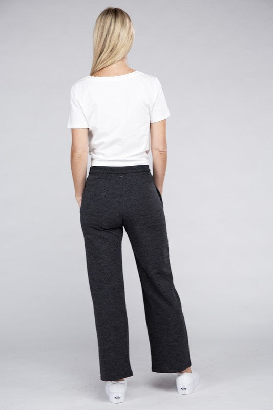 Ambiance Lounge Wide Pants with Drawstrings