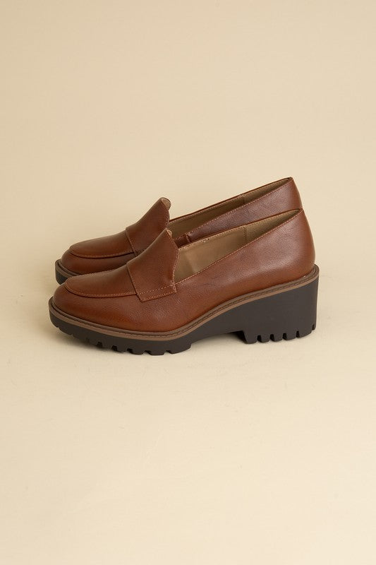 Chunk Heel Smart Loafers