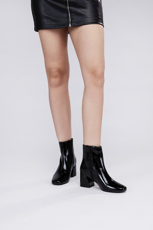 Ultra Faux Leather Ankle Boots