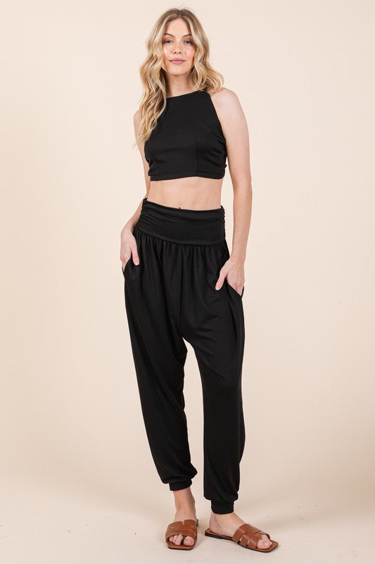 Orange Farm Clothing Harem Jogger Pants with Side Pockets