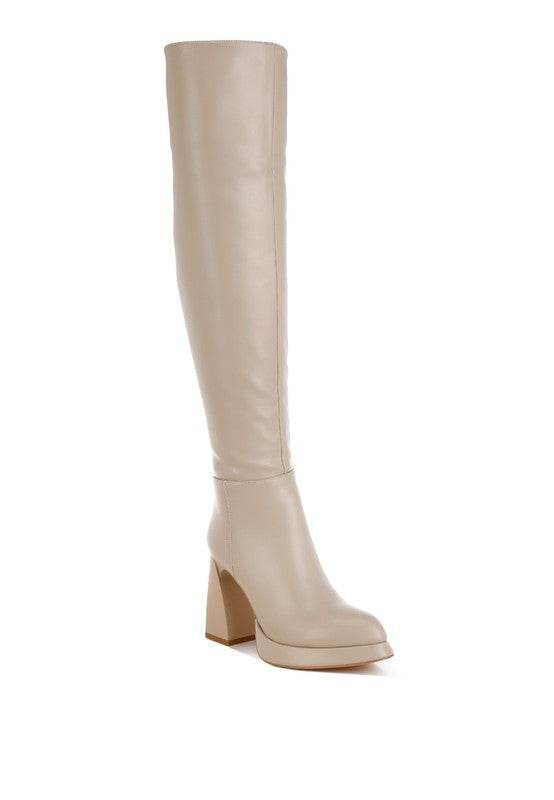 London Rag Nenana Faux Leather Knee-High Boots