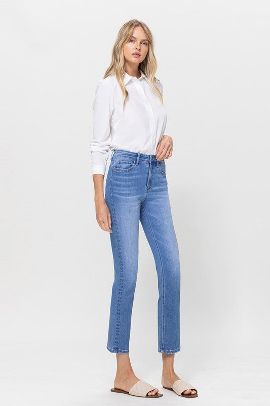 Vervet by Flying Monkey High Rise Stretch Crop Slim Straight