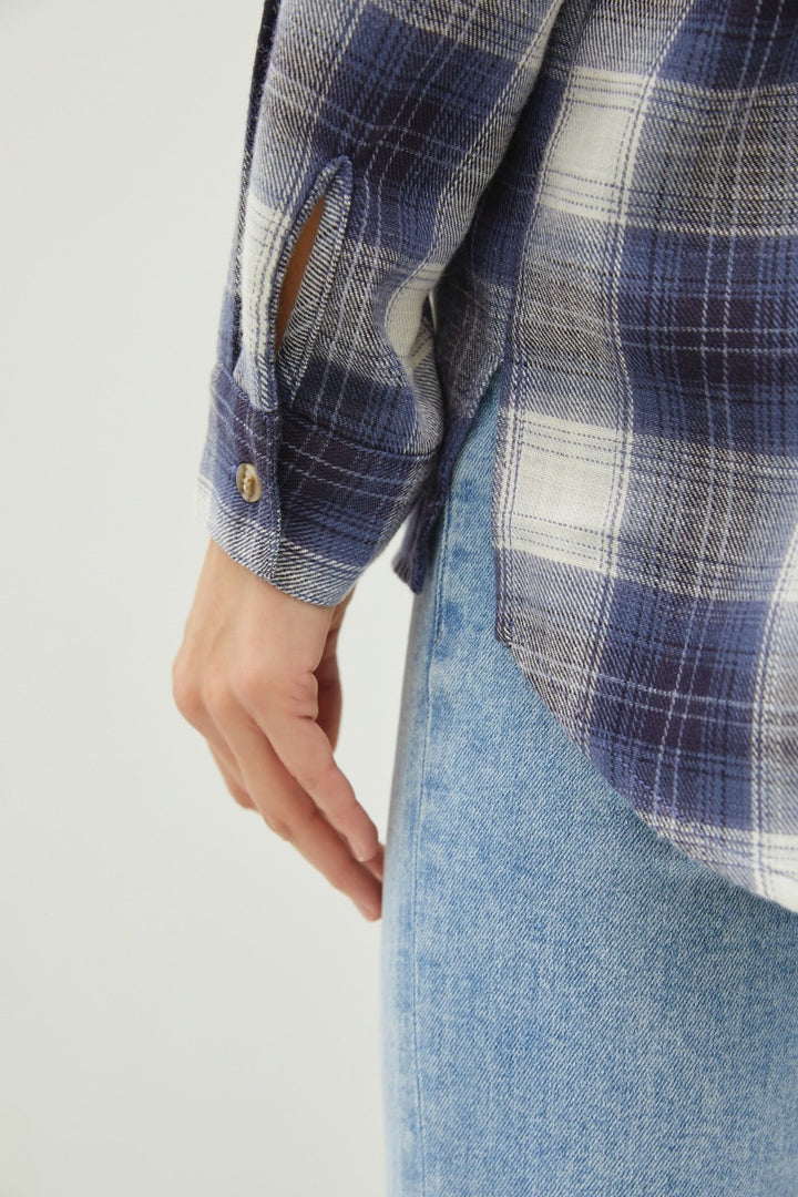 Be Cool Plaid Flannel Button Down Shirt