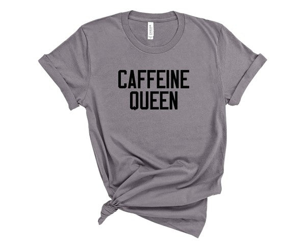 Caffeine Queen Crewneck Tee - Boho Soho