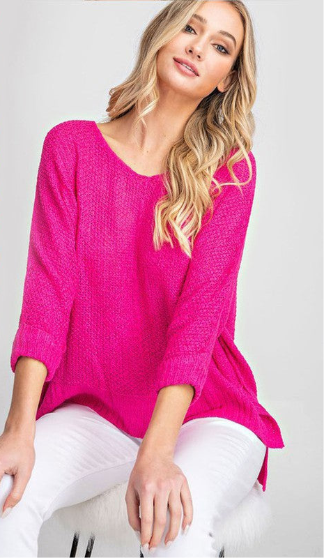 EESOME Crew Neck Knit Sweater