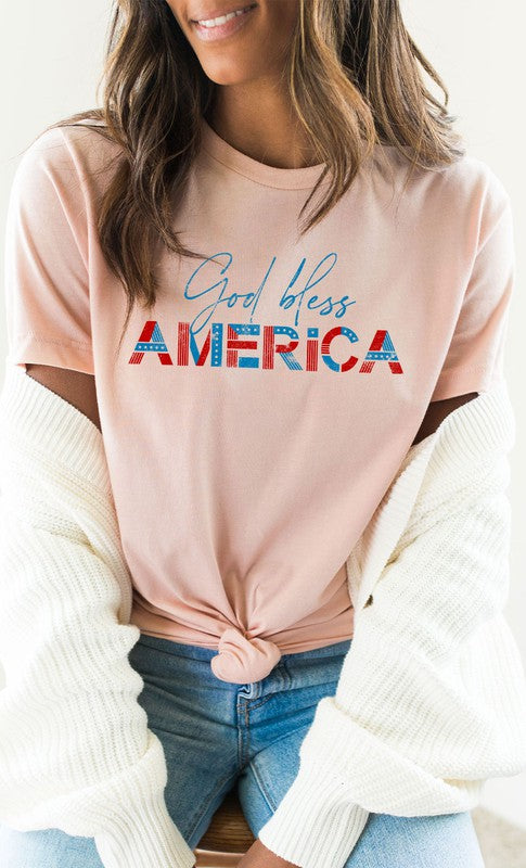 God Bless America Graphic Tee PLUS