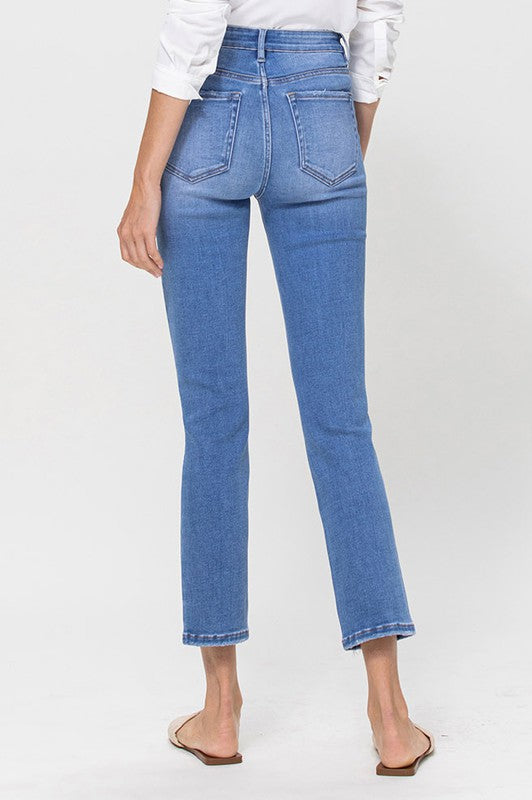 Vervet by Flying Monkey High Rise Stretch Crop Slim Straight