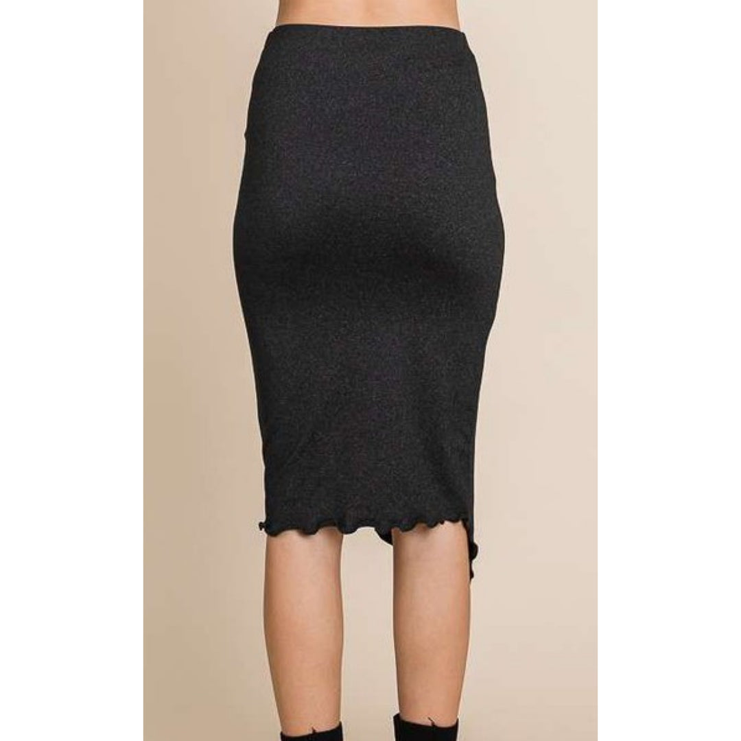 MERROW TRIM ASYMMETRIC HEM SKIRT - Boho Soho