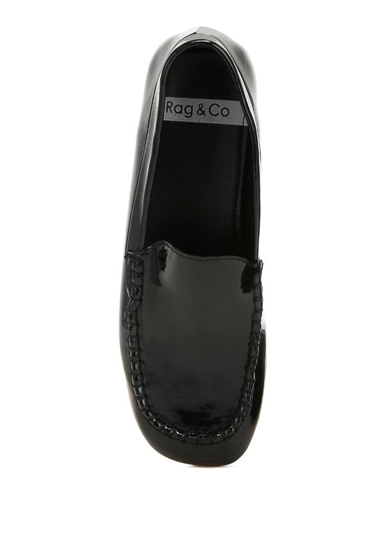 Rag & Co Dama Patent Pleather Loafers