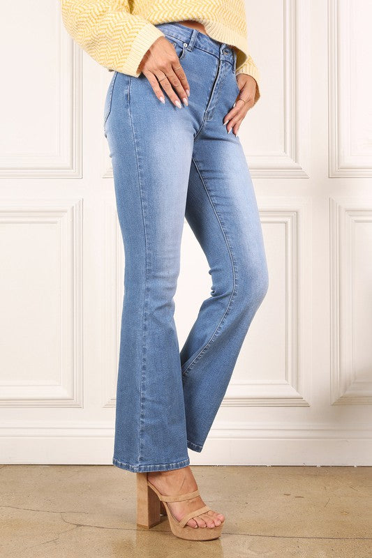 Lilou Flare Faded Jeans