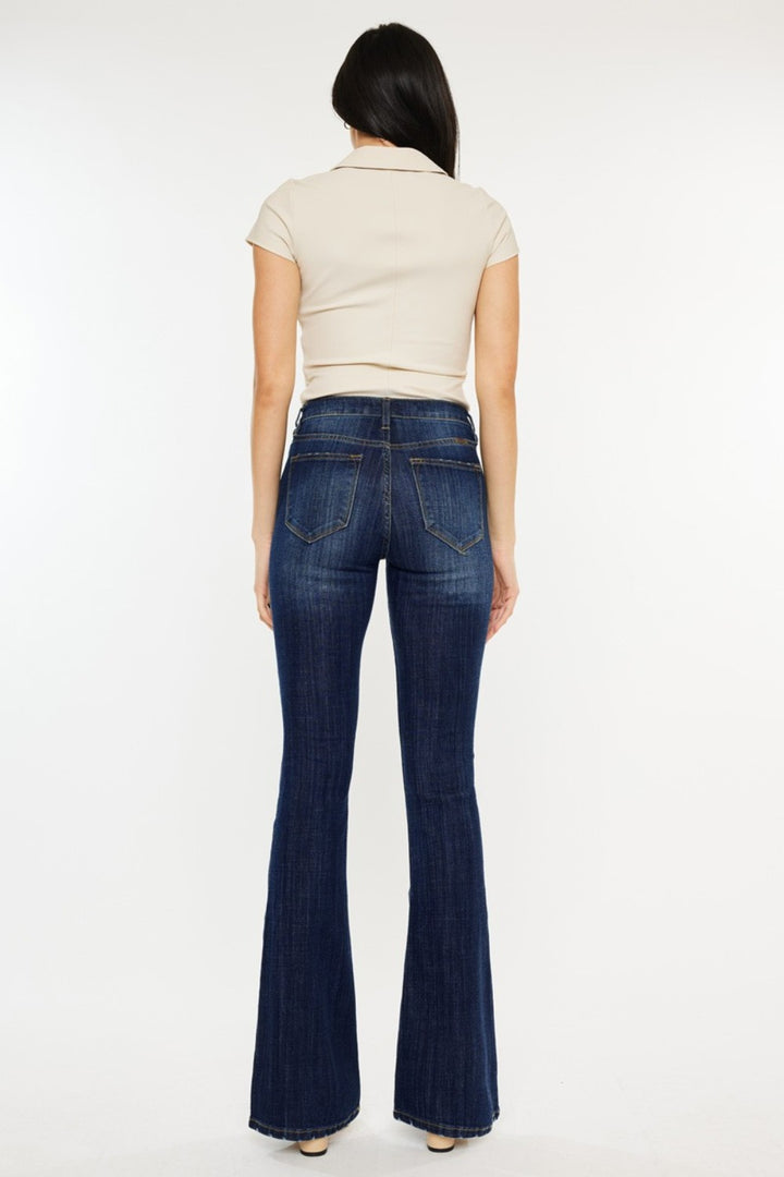 Kancan Mid Rise Slim Flare Jeans