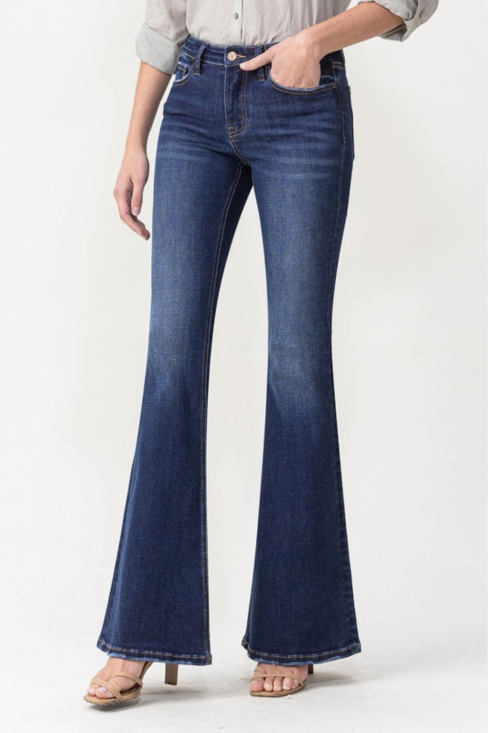 Lovervet Joanna Midrise Flare Jeans