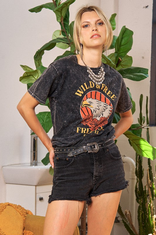 Jade by Jane Wild & Free Washed Graphic Tee