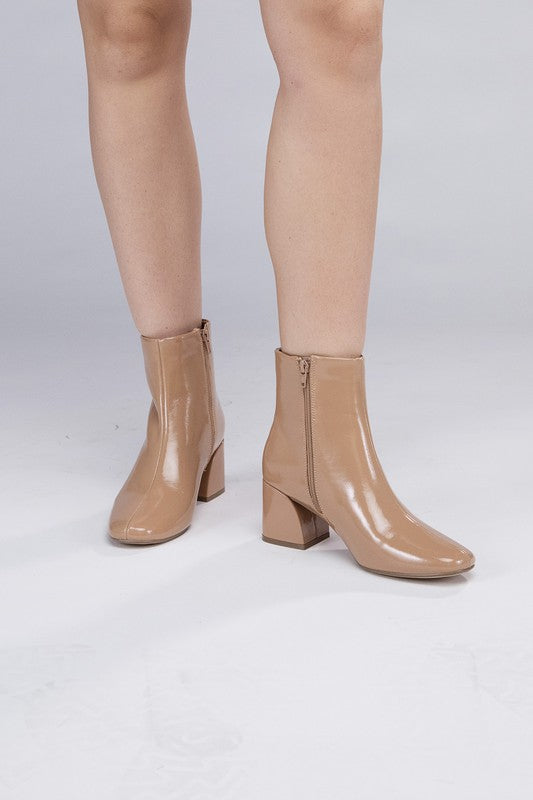 Ultra Faux Leather Ankle Boots