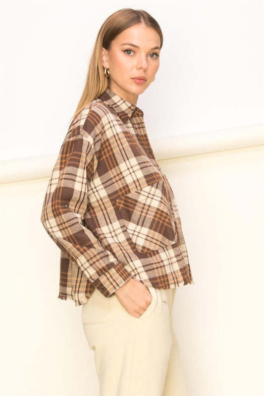 HYFVE Wonder Away Plaid Button Down Shirt