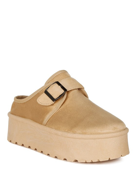 London Rag Ryeson Buckle Strap Platform Classic Slip-On