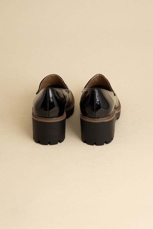 Chunk Heel Smart Loafers