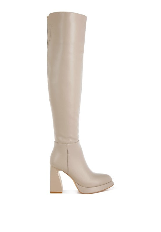 London Rag Nenana Faux Leather Knee-High Boots