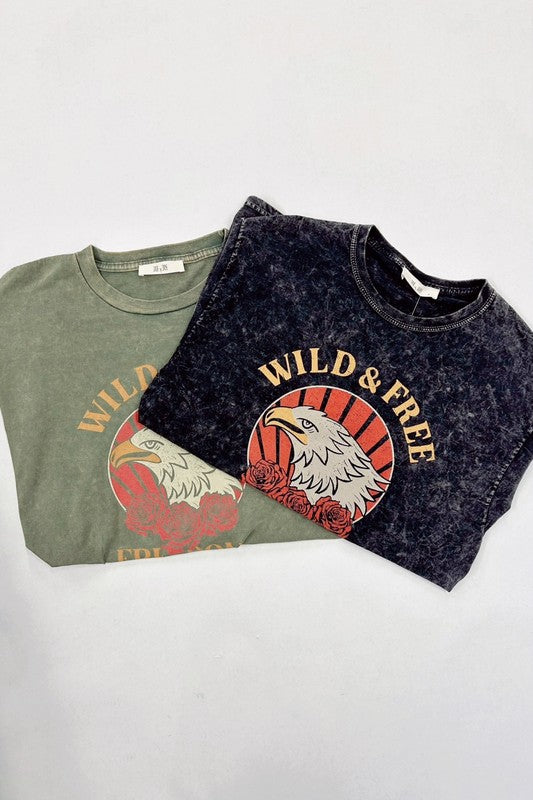 Jade by Jane Wild & Free Washed Graphic Tee