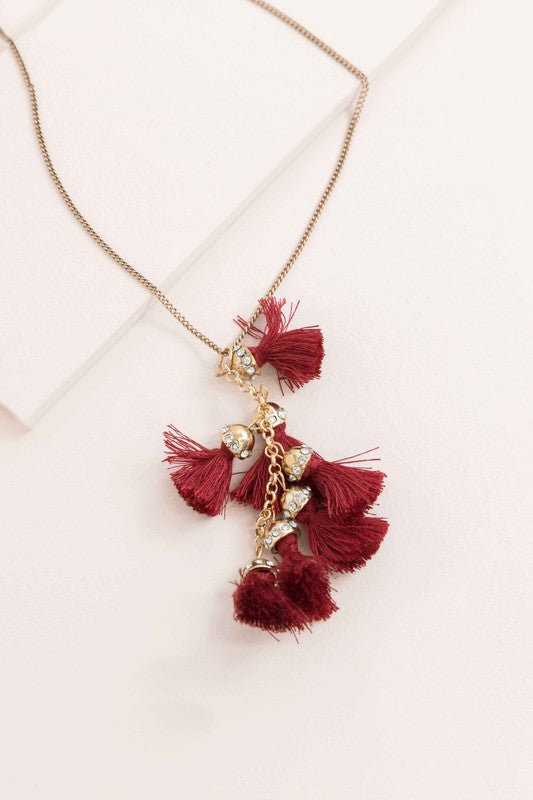 Bijou Tassel Necklace - Boho Soho