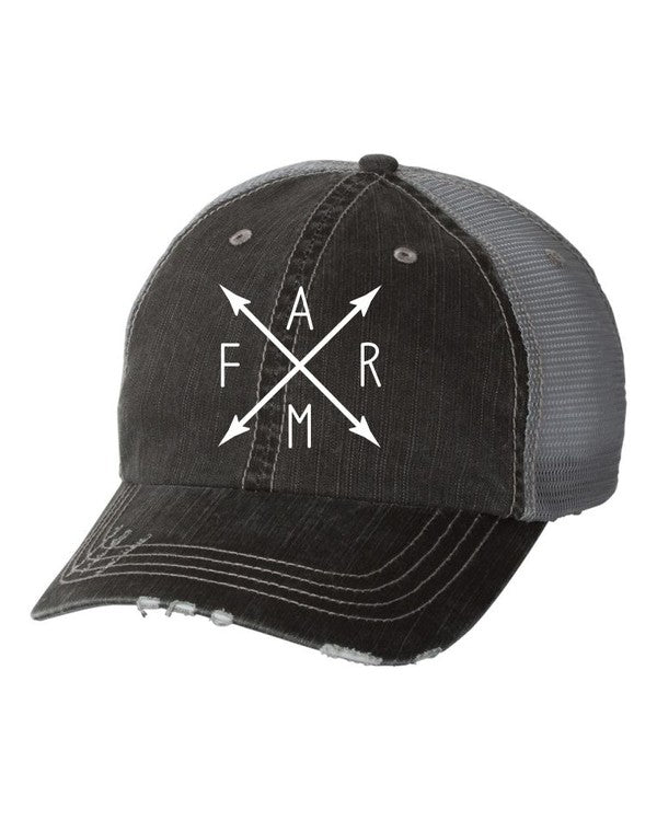 Farm with Arrows Trucker Hat