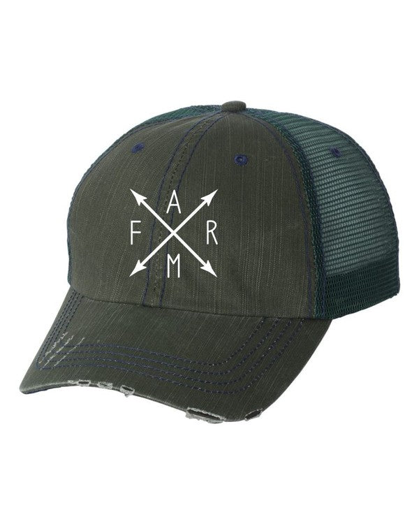 Farm with Arrows Trucker Hat