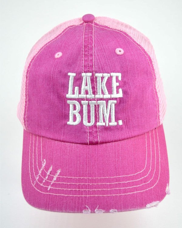 Lake Bum Mesh Trucker Hat