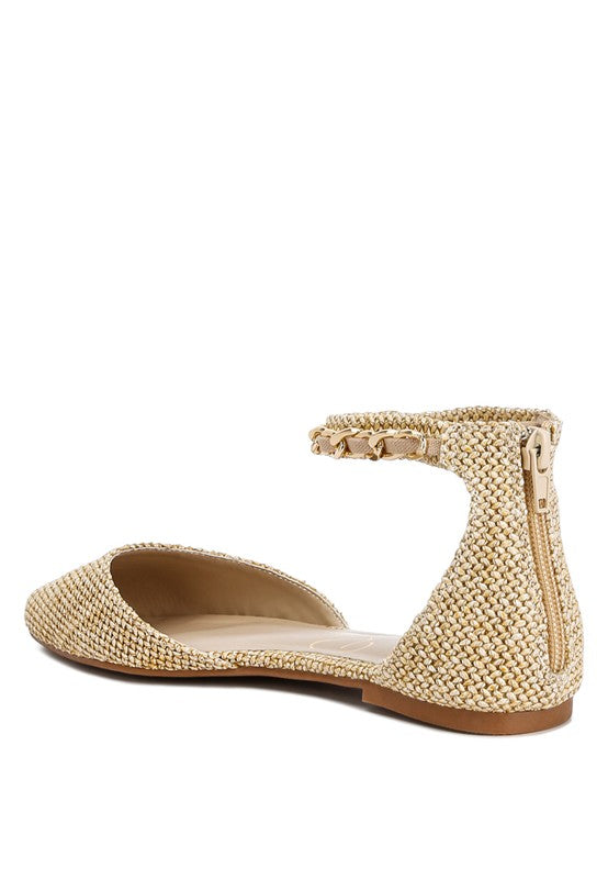 London Rag Buqisi Chain Embellished Flat Sandals