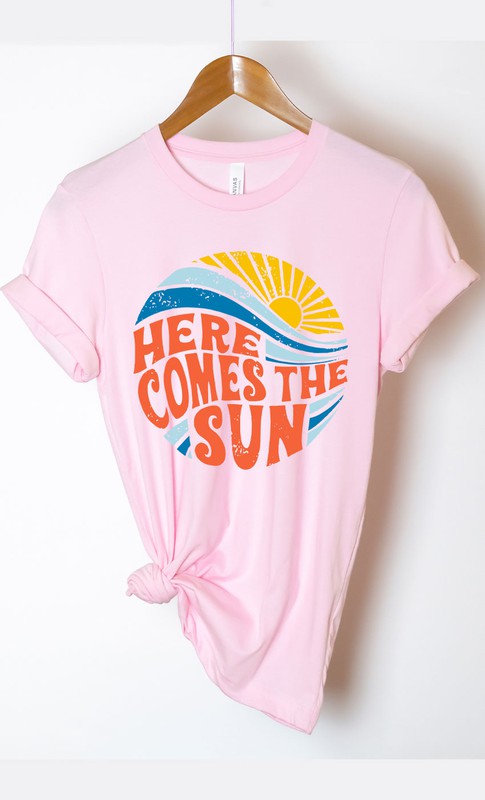 Here Comes The Sun Circle Graphic Tee Plus Size